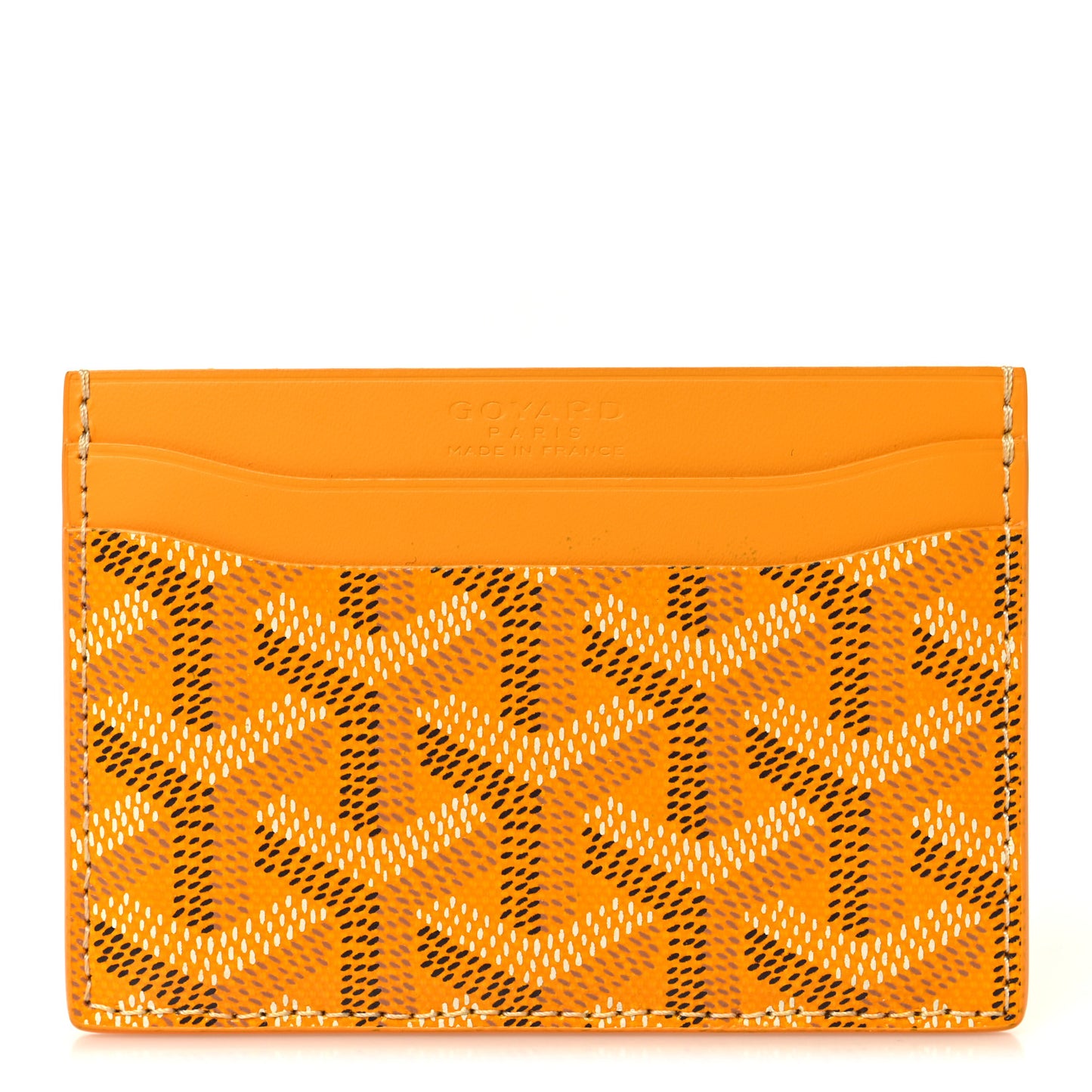 Goyardine Saint Sulpice Card Holder Yellow