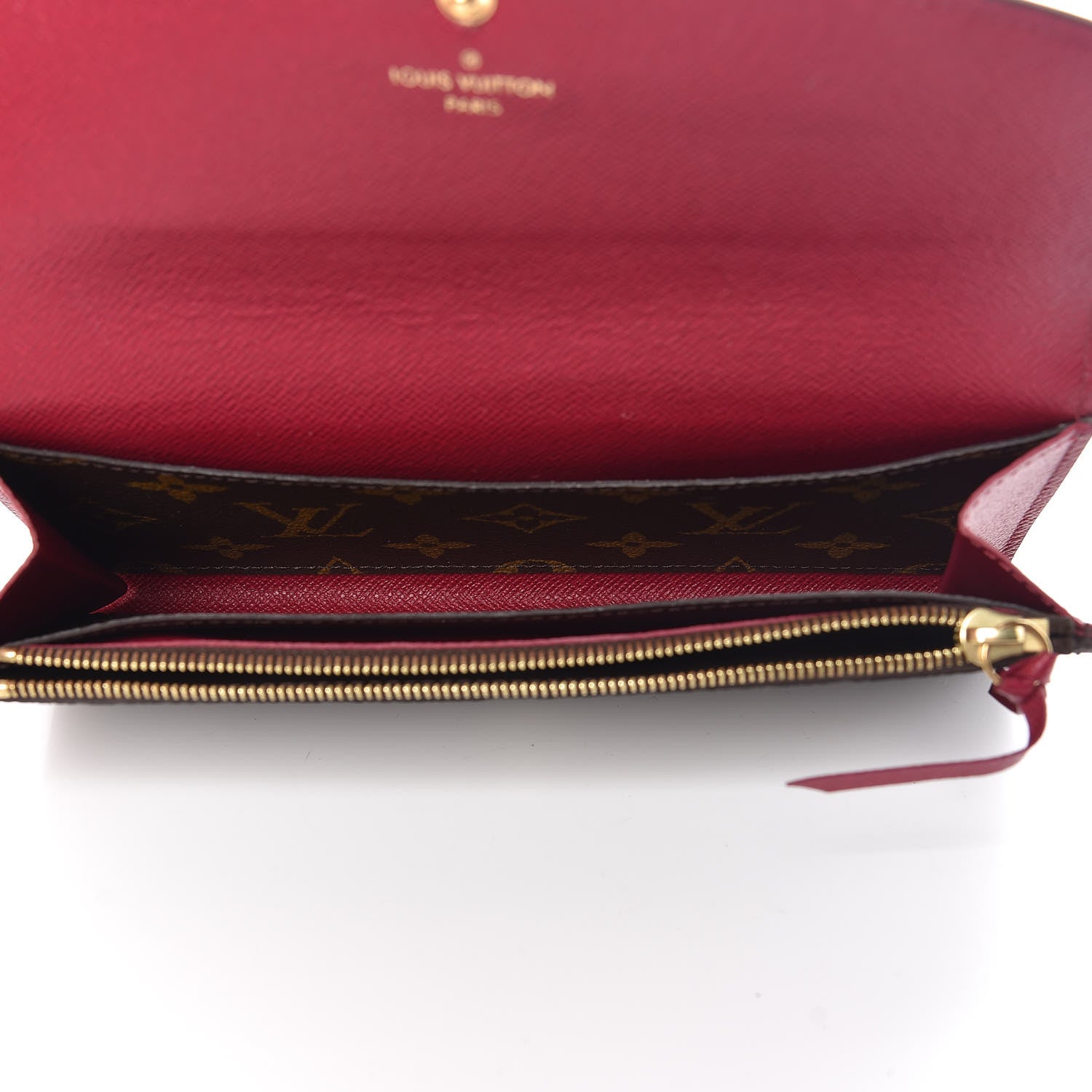 Louis Vuitton Monogram Emilie Wallet Fuchsia 5 of 6