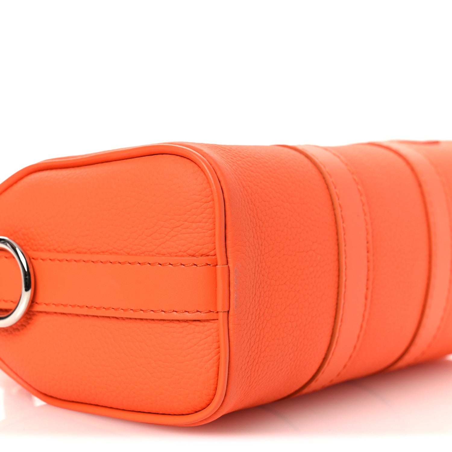 Louis Vuitton Grained Calfskin Aerogram Keepall XS Orange 8 of 10
