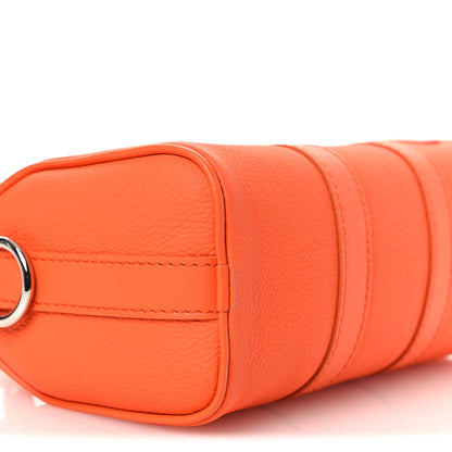 Louis Vuitton Grained Calfskin Aerogram Keepall XS Orange 8 of 10