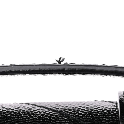 Saint Laurent SAINT LAURENT Grain De Poudre Textured Mixed Matelasse Triquilt Medium Monogram Satchel Black 12 of 14
