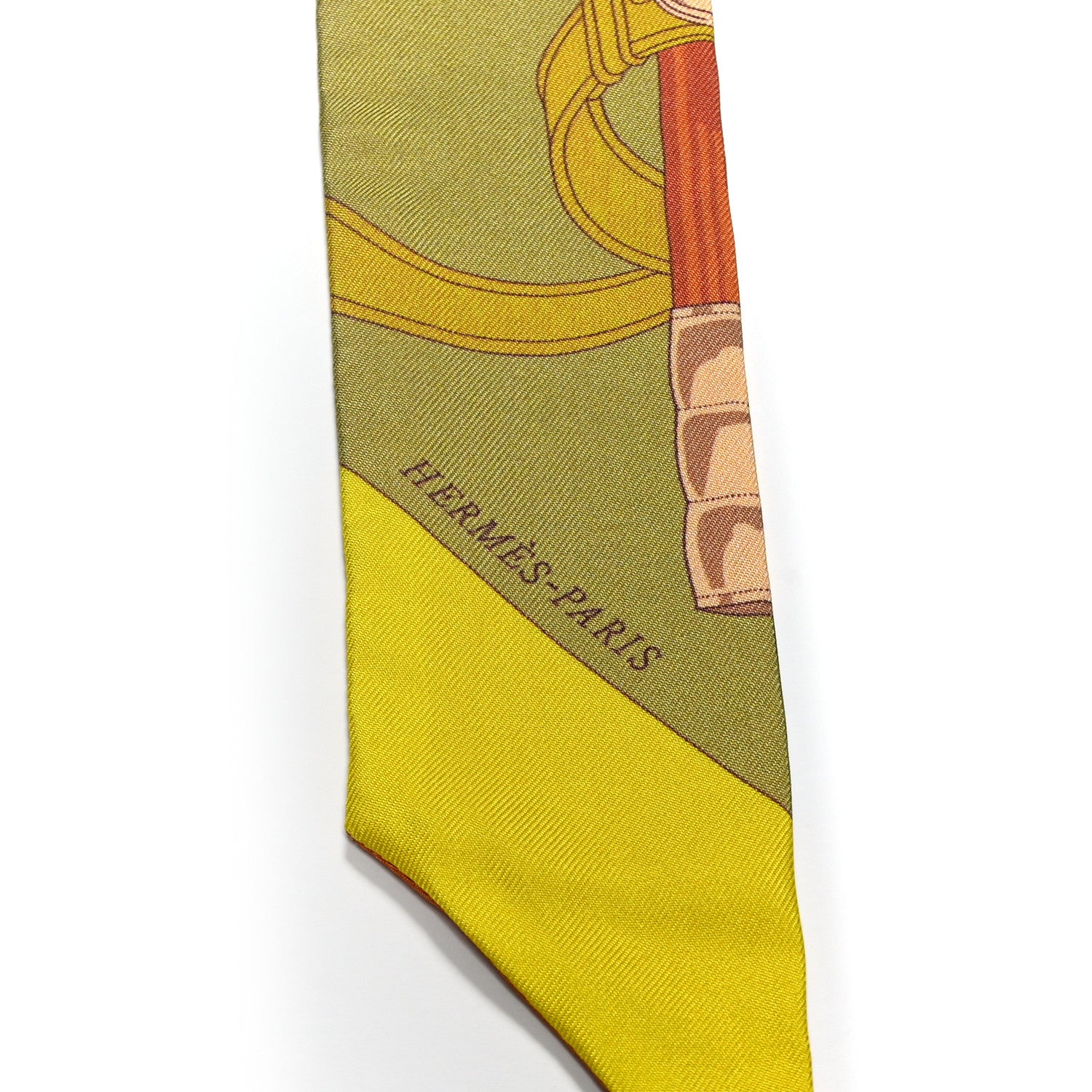 Hermes Silk Eperon d'Or Twilly 4 of 5