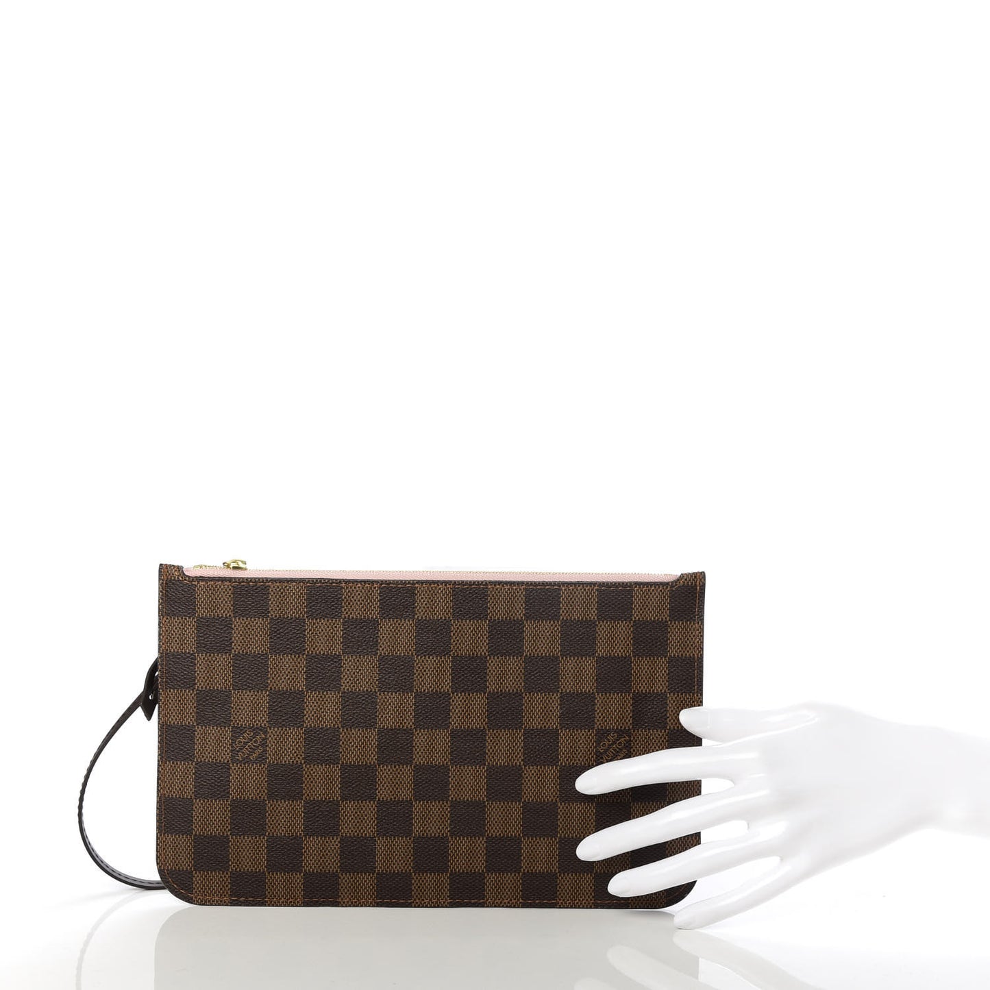 Damier Ebene Neverfull MM GM Pochette Rose Ballerine