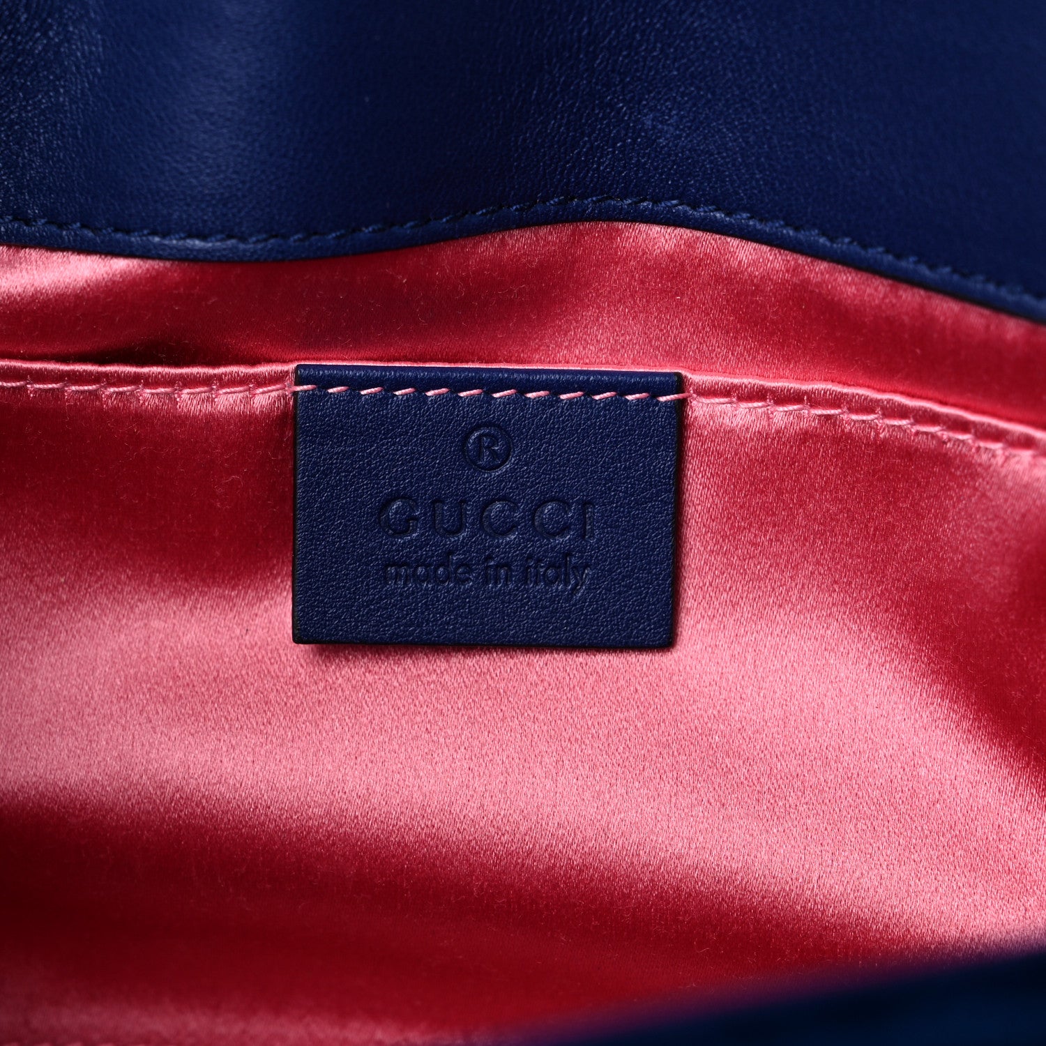 Gucci Velvet Matelasse Mini GG Marmont Shoulder Bag Cobalt Blue 6 of 12