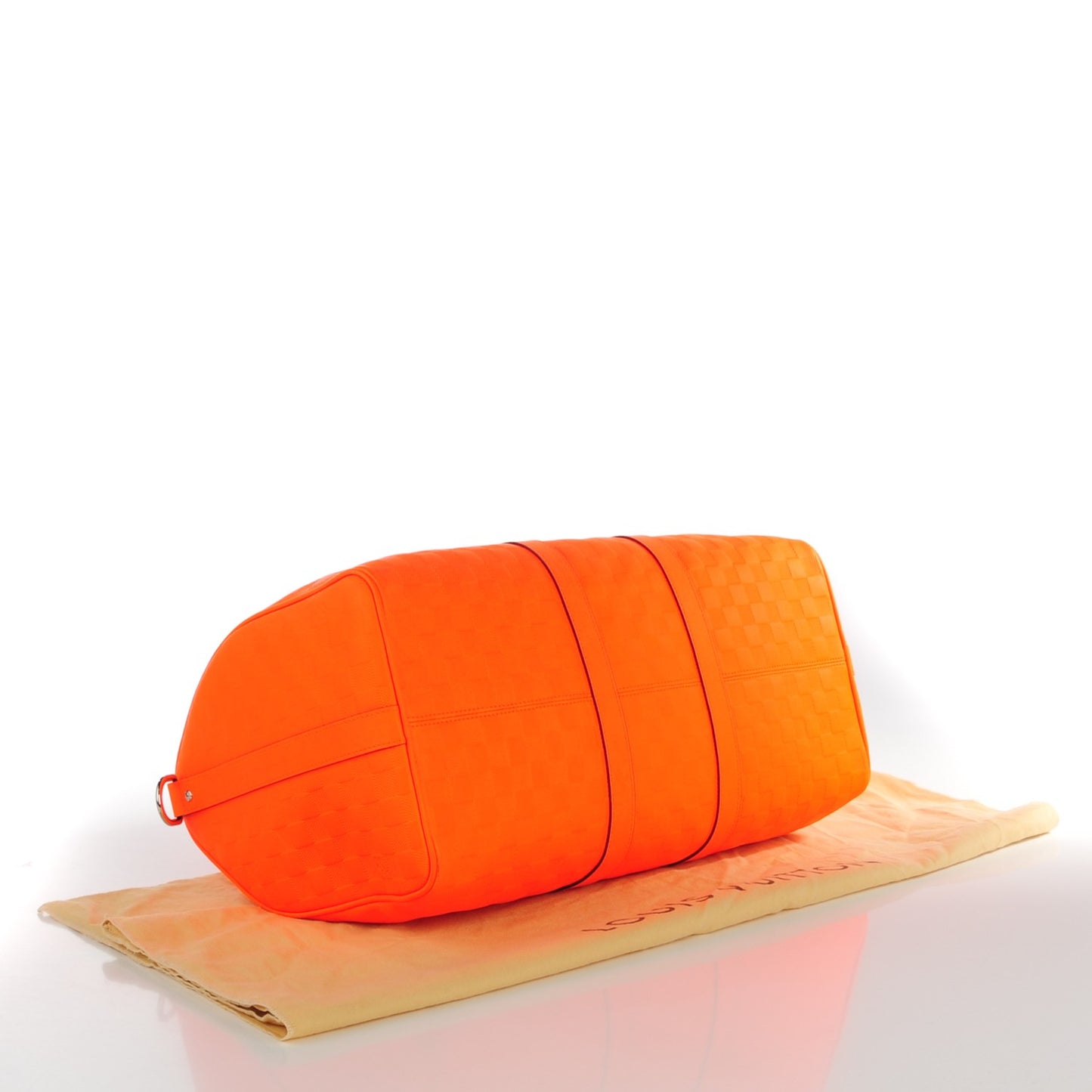 Damier Infini Keepall Bandouliere 45 Orange