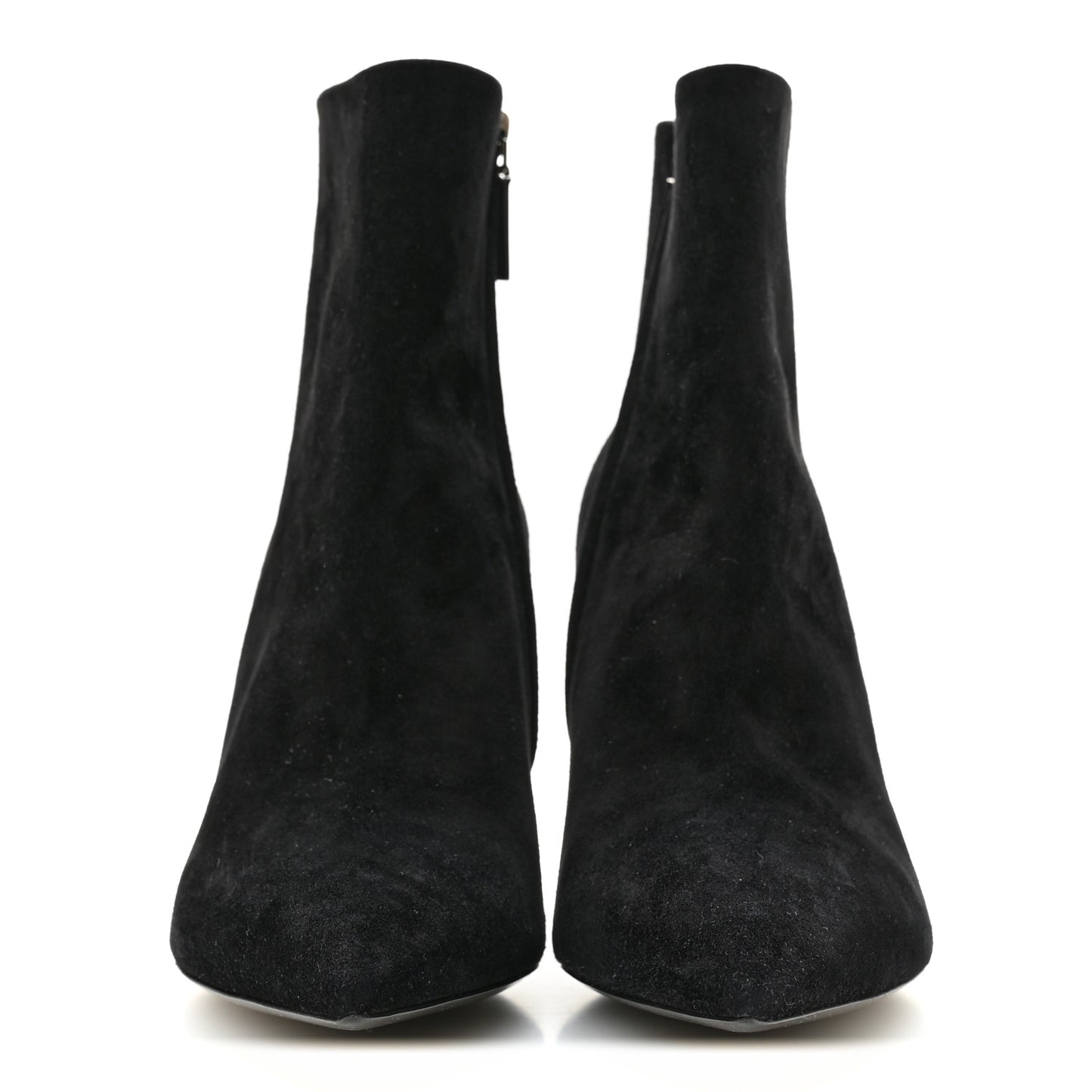 Suede Kate 85 Zip Bootie 39.5 Black