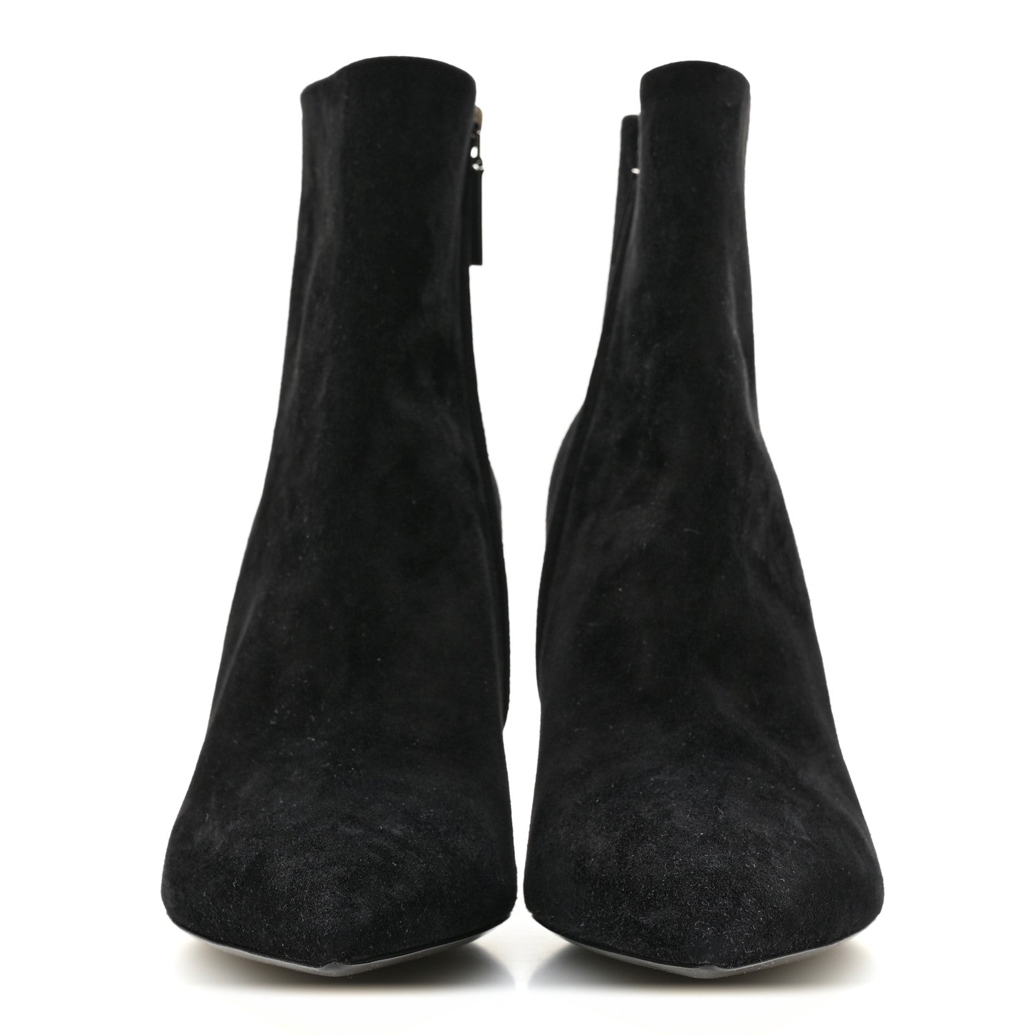 Saint Laurent Suede Kate 85 Zip Bootie 39.5 Black 3 of 9