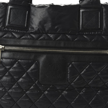 Chanel Nylon Quilted Large Coco Cocoon Tote Black 12 of 12