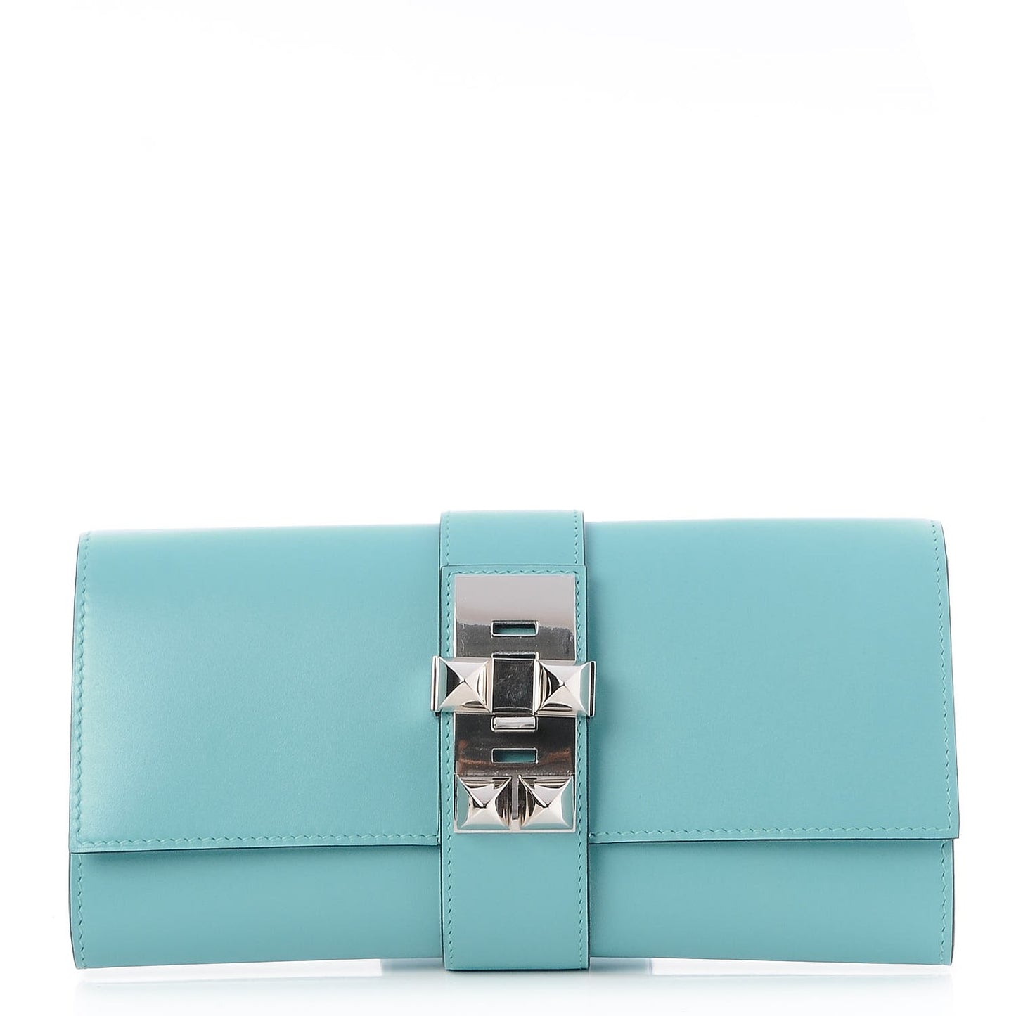 Tadelakt Medor 23 Clutch Bleu Atoll