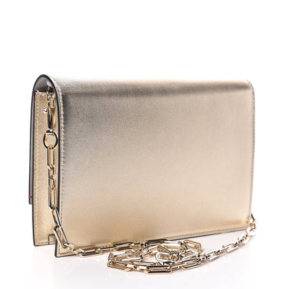 Valentino Garavani Metallic Nappa Small VCase Bag Platinum 3 of 10