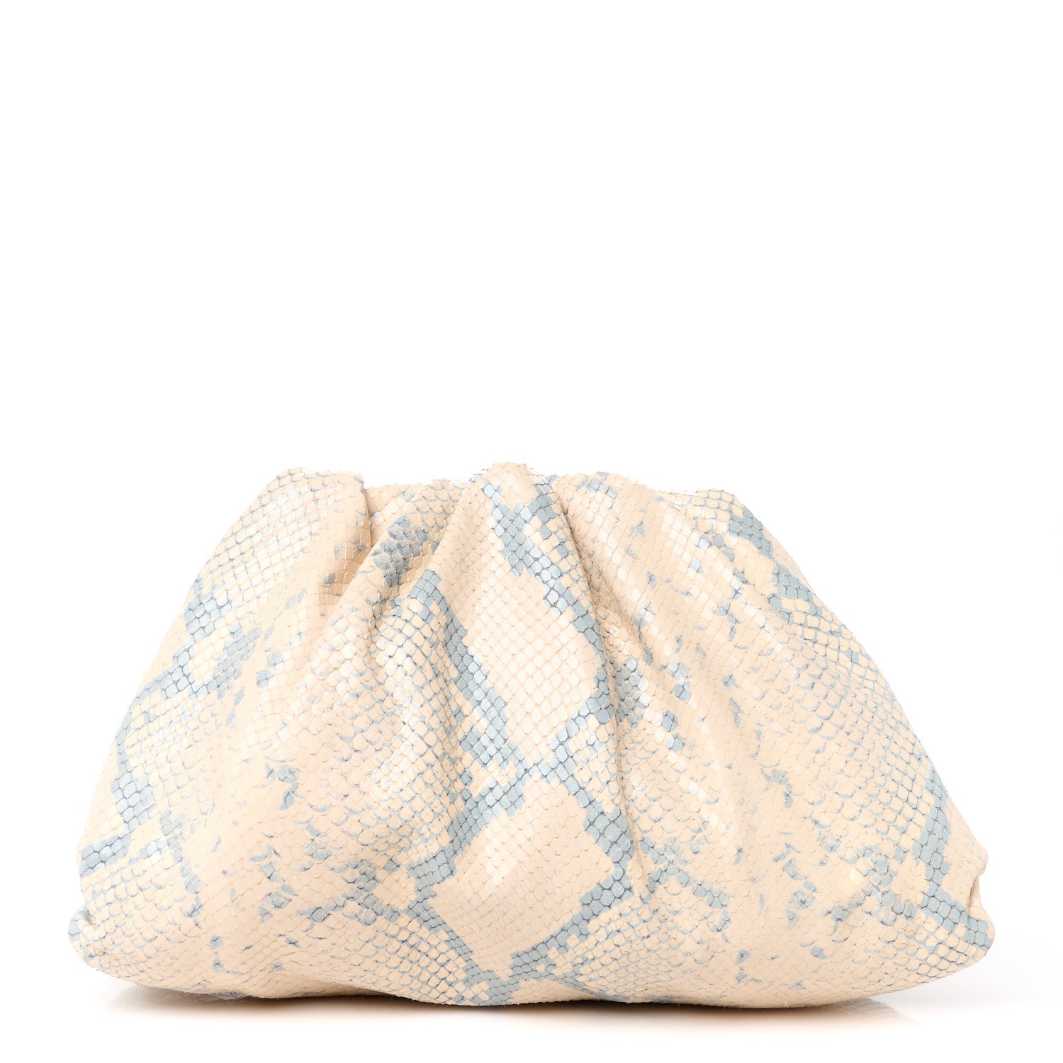 Bottega Veneta Goatskin Snakeskin Teen Pouch Cantaloupe 1 of 11