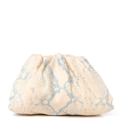 Bottega Veneta Goatskin Snakeskin Teen Pouch Cantaloupe 1 of 11