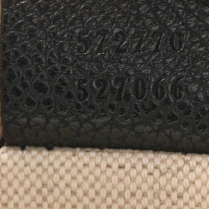 Gucci Pebbled Calfskin Logo Wristlet Black 7 of 10