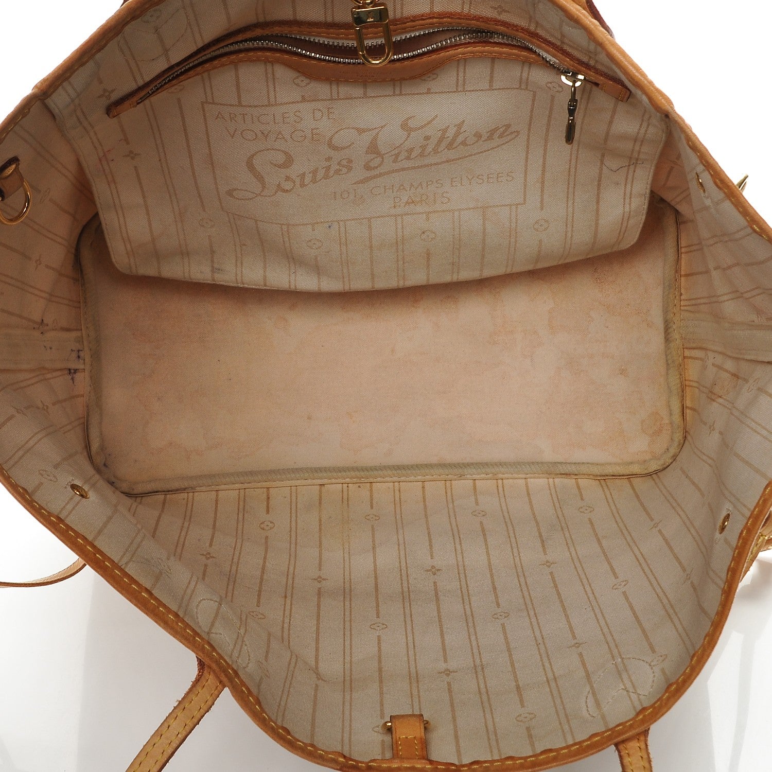 Louis Vuitton Damier Azur Neverfull MM 5 of 6