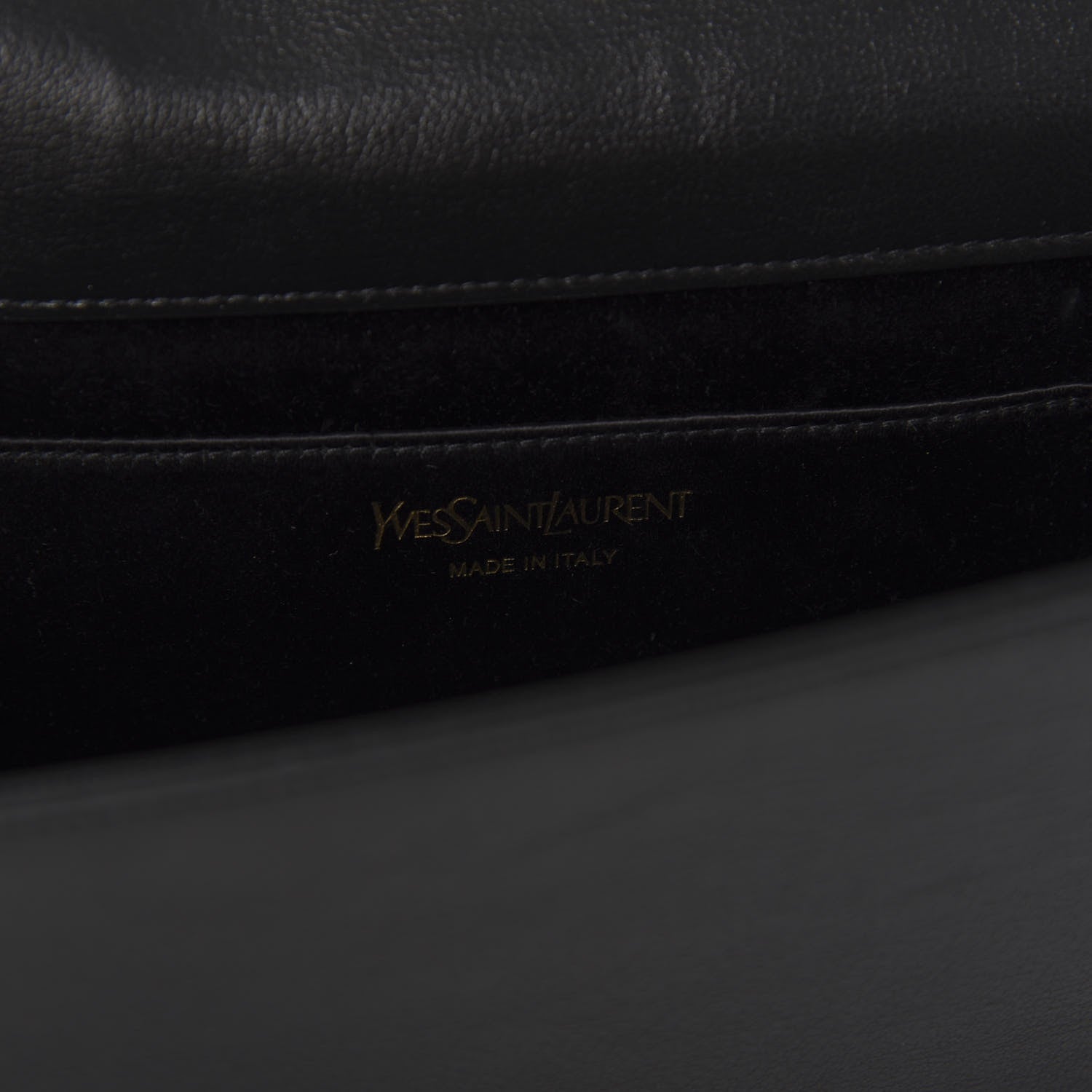 Saint Laurent Calfskin Monogram Large Belle De Jour Clutch Black 8 of 9