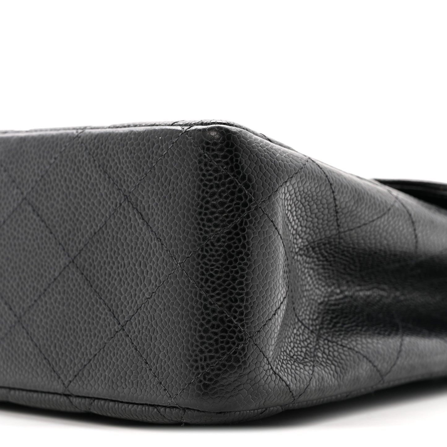 Caviar Jumbo Single Flap Black