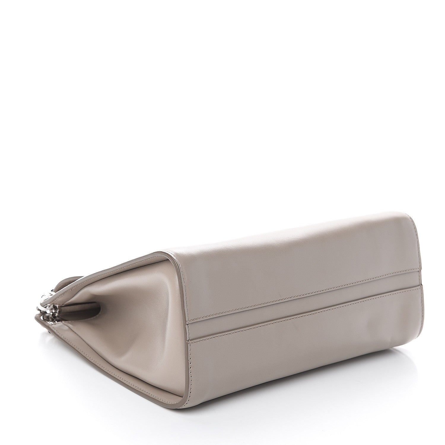 Chloe Shiny Calfskin Medium Annie Shoulder Bag Motty Grey 3 of 8