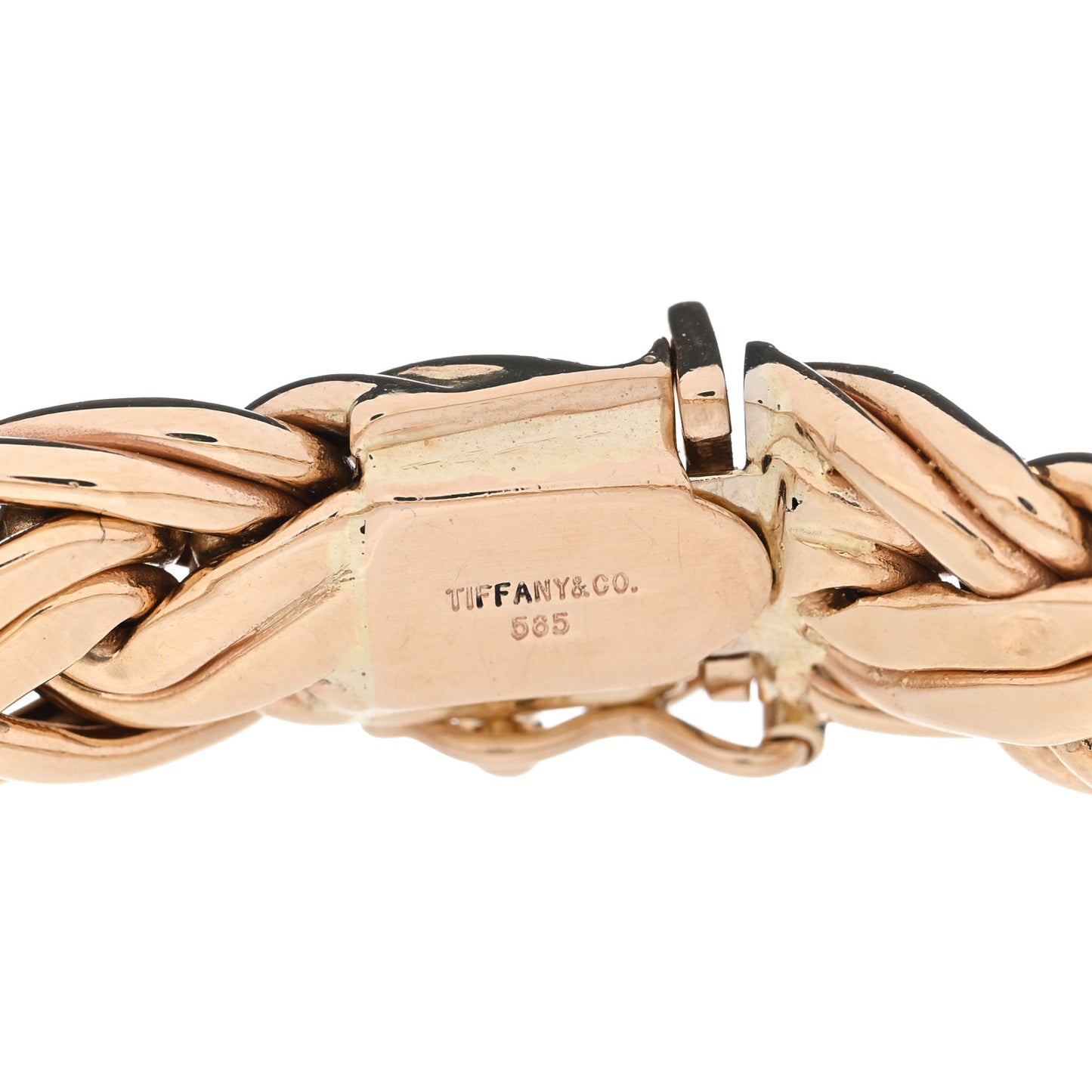 14K Yellow Gold Russian Braid Chain Bracelet