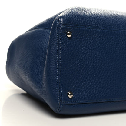 Chanel Calfskin Cerf Executive Shopper Tote Blue 12 of 14