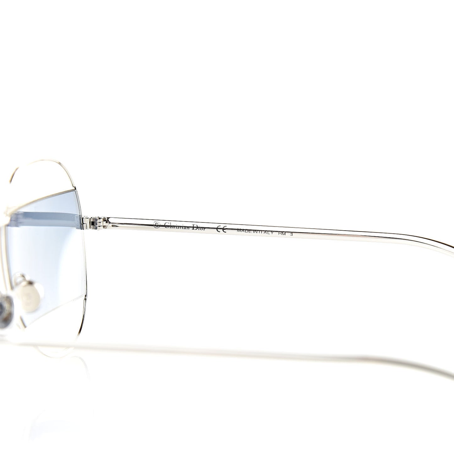 Split 1 Aviator Sunglasses Silver Blue