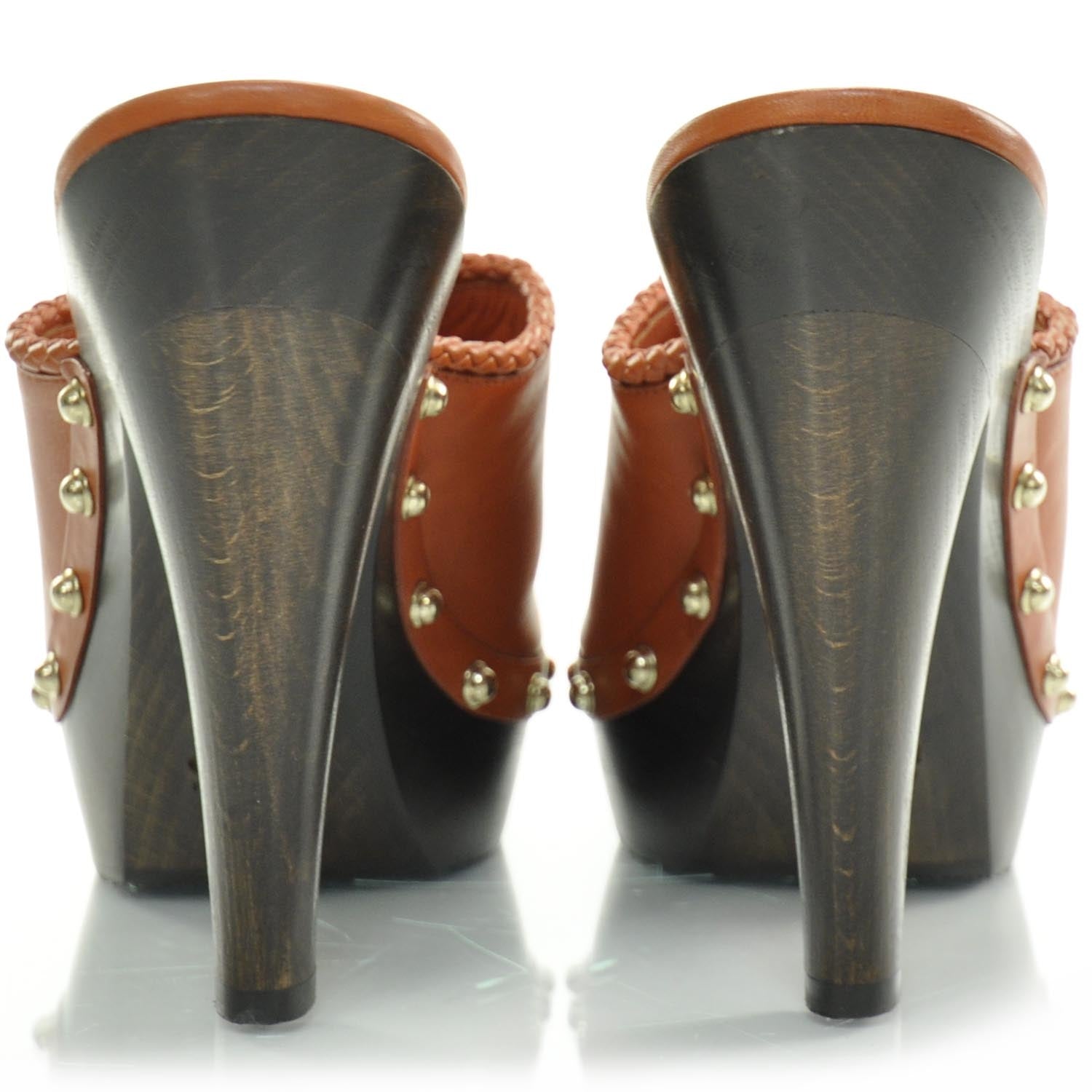 Gucci Leather Studded Craft Clogs 38 3 of 8