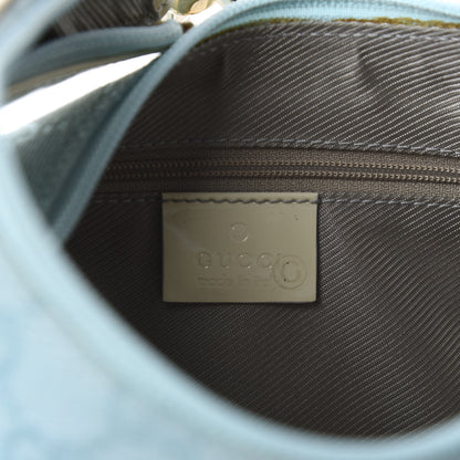 Gucci Monogram Patent Small Hobo Blue 15 of 17