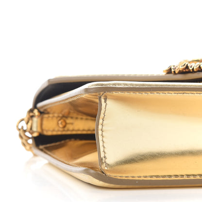 Dolce & Gabbana Smooth Calfskin Devotion Envelope Top Handle Bag Gold 8 of 9