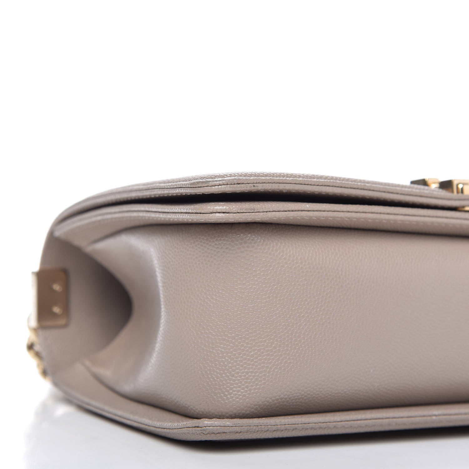 Chanel Caviar Quilted Medium Boy Flap Dark Beige 6 of 10