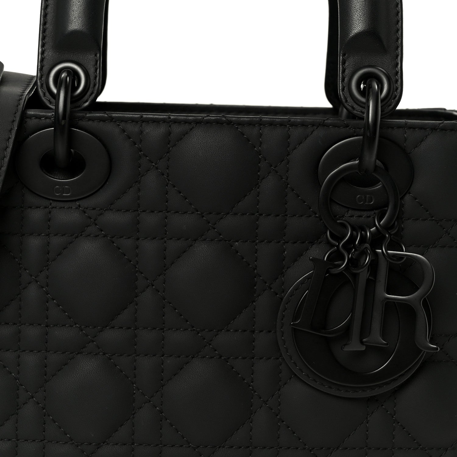 Christian Dior Ultra Matte Calfskin Cannage Small My ABCDior Lady Dior Black 9 of 11