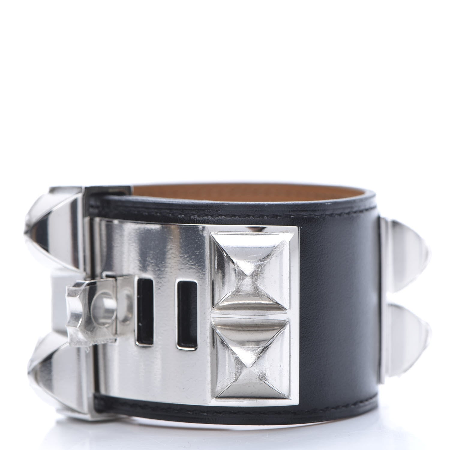 Hermes Box Collier de Chien CDC Bracelet T2 Black 3 of 7
