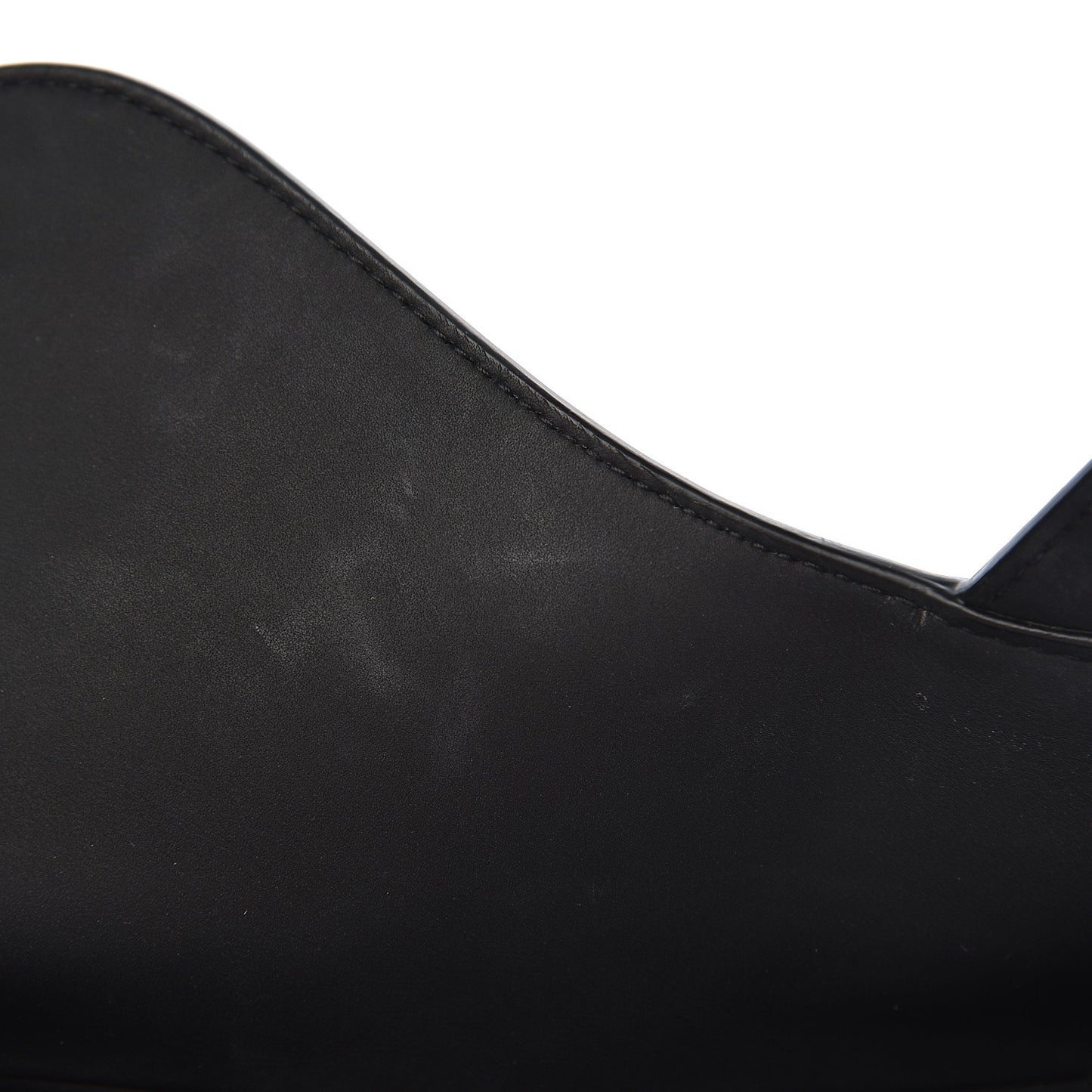 Ultra Matte Calfskin Saddle Bag Black