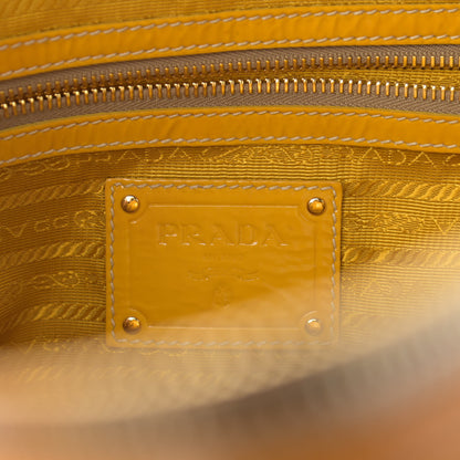 Prada Vernice Naplak Shoulder Bag Giallo 11 of 15