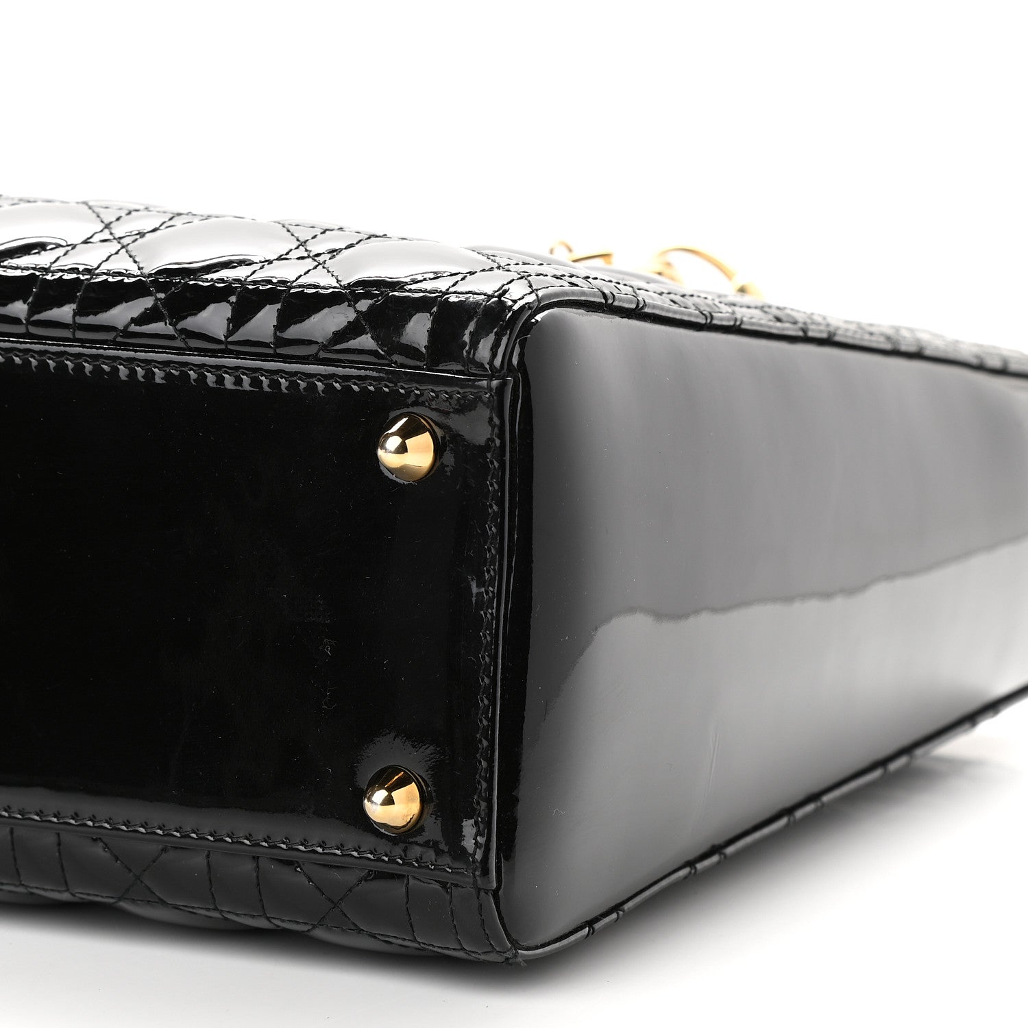 Christian Dior Patent Cannage Large Lady Dior Black 9 of 9