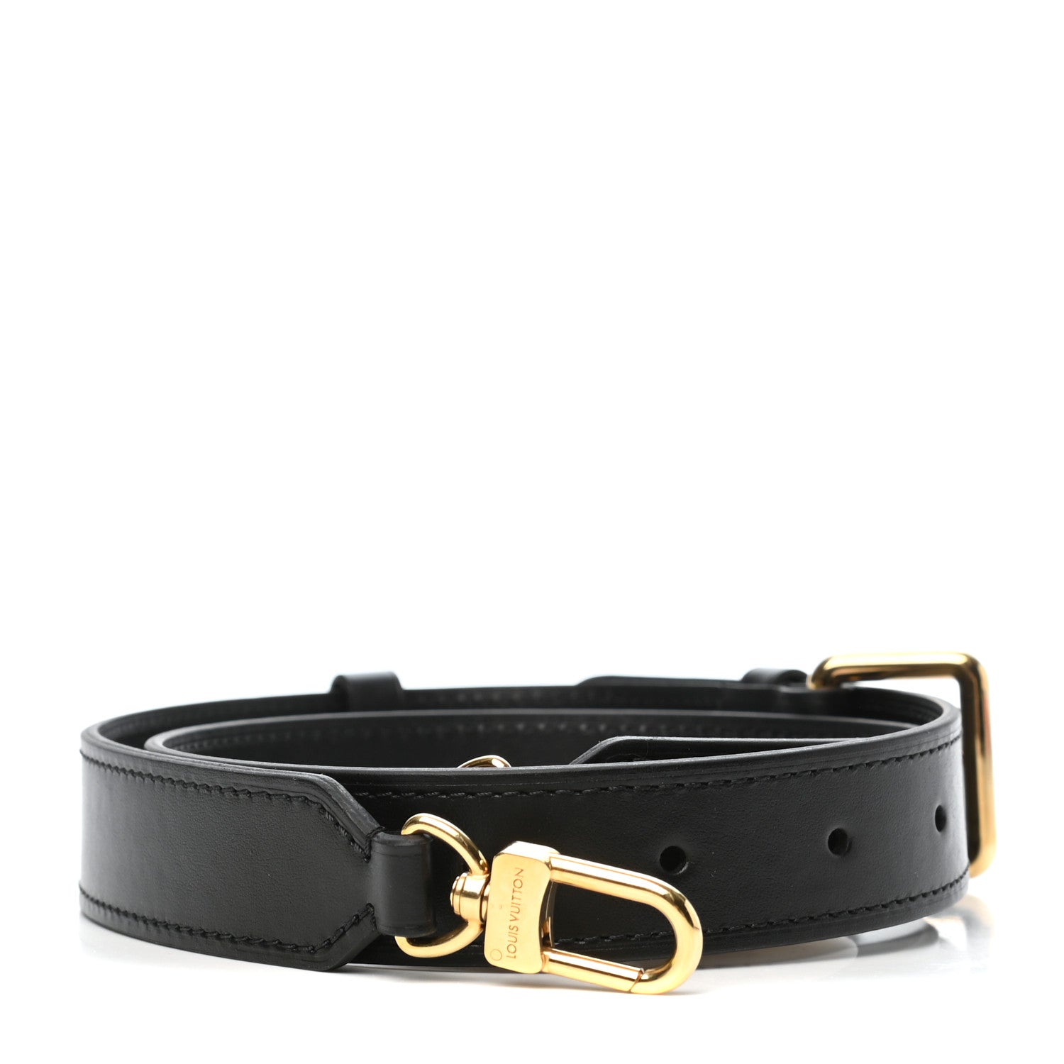 Louis Vuitton Calfskin Odeon PM Adjustable Shoulder Strap Black 1 of 8