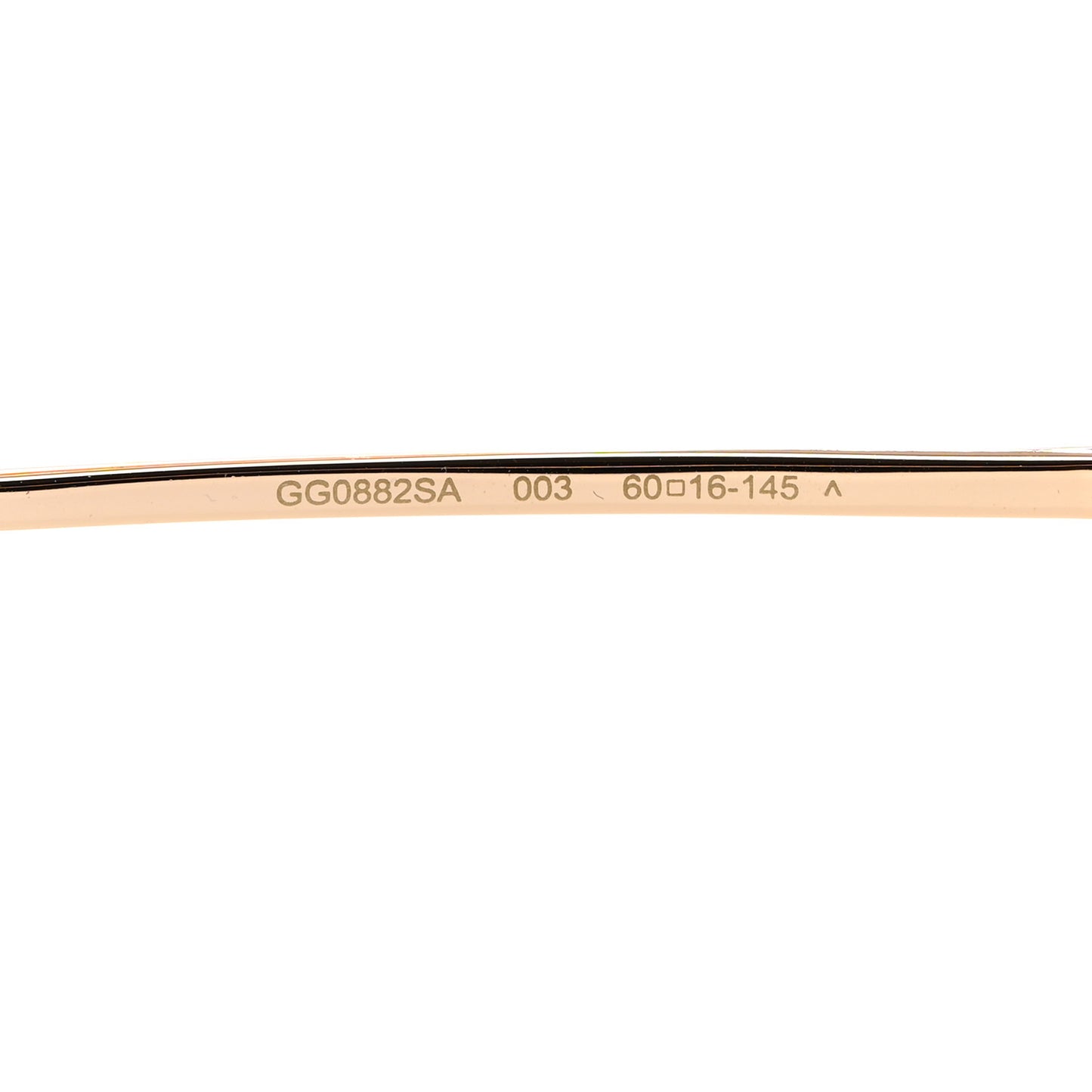 Metal Horsebit Square Sunglasses GG0882SA Gold