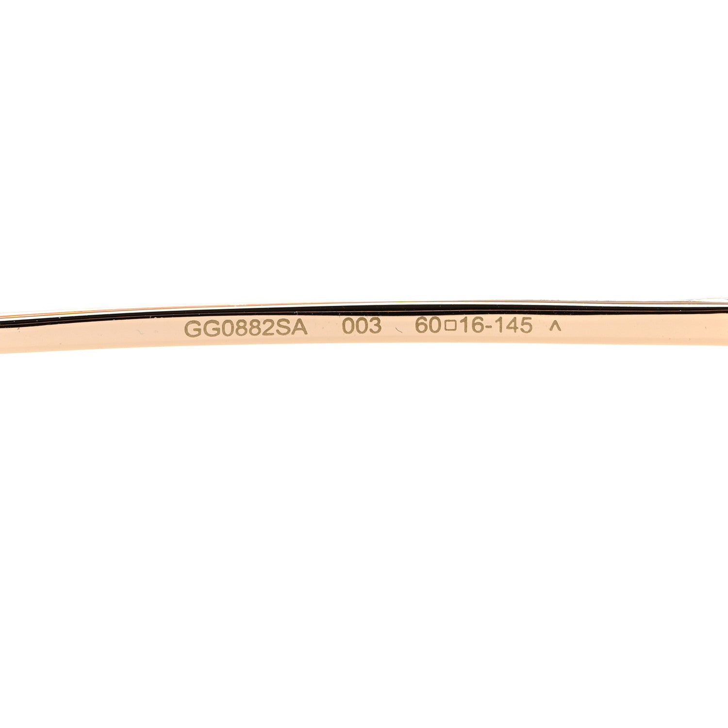 Gucci Metal Horsebit Square Sunglasses GG0882SA Gold 5 of 7