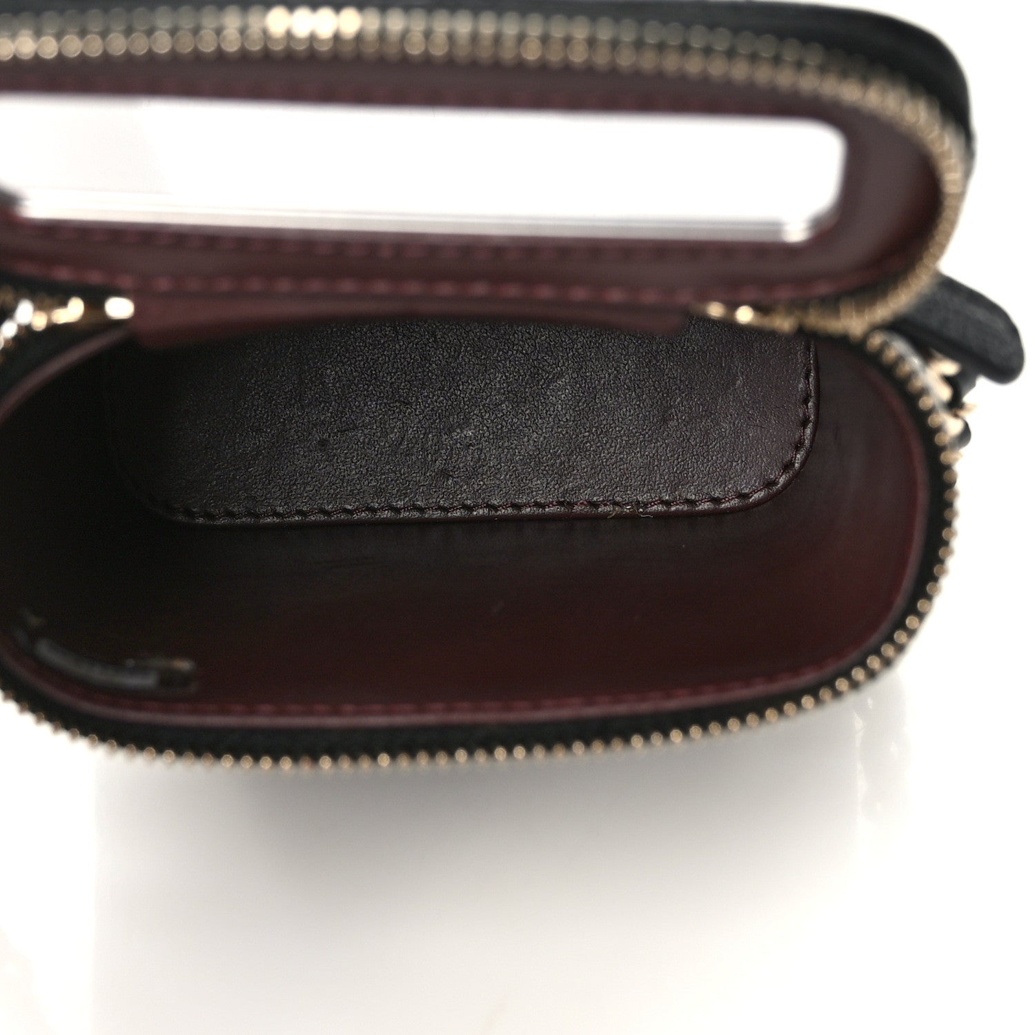 Chanel Caviar Quilted Small Vertical Coco Beauty Vanity Case With Chain Black 5 of 9