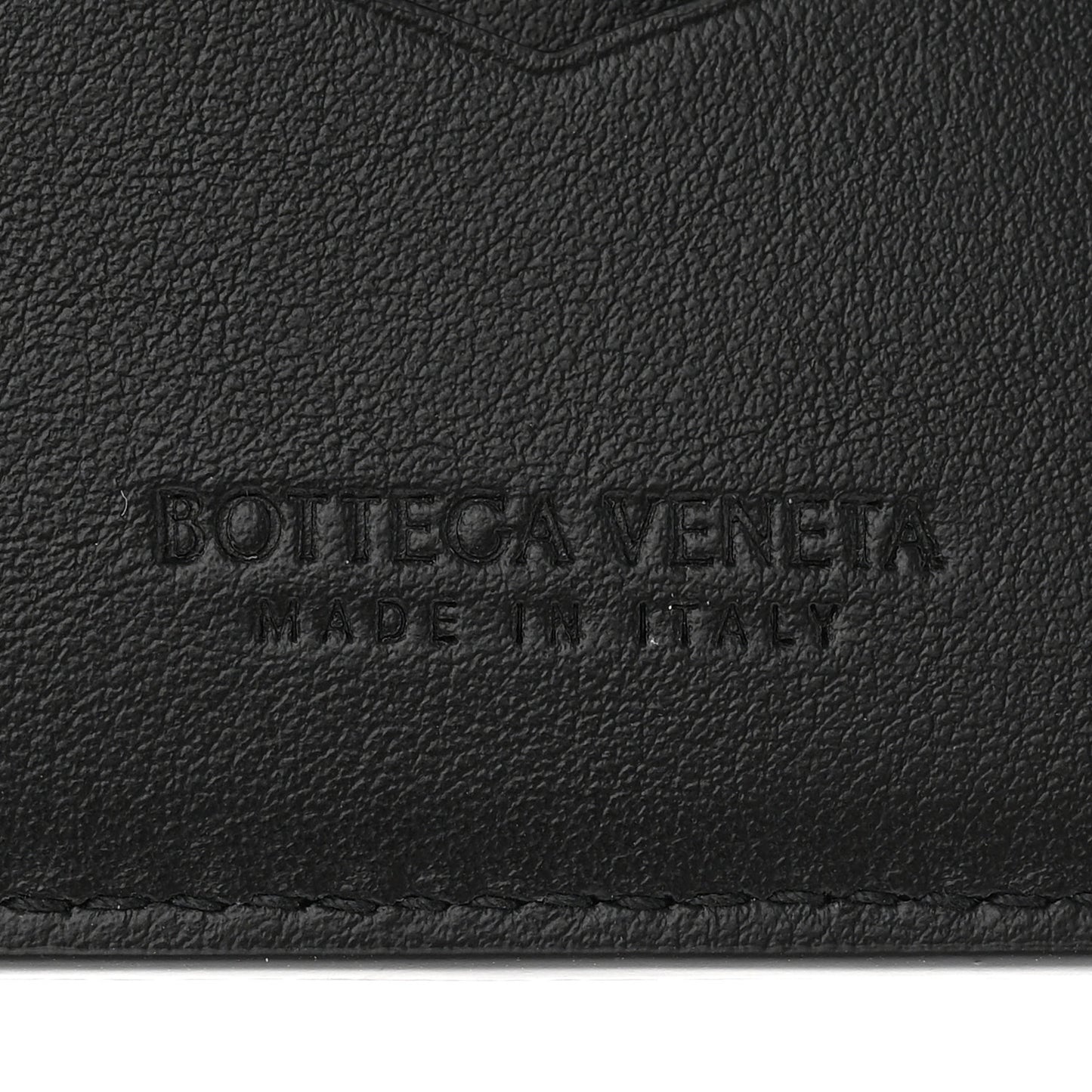 Nappa Maxi Intrecciato Tri-Fold Wallet Black