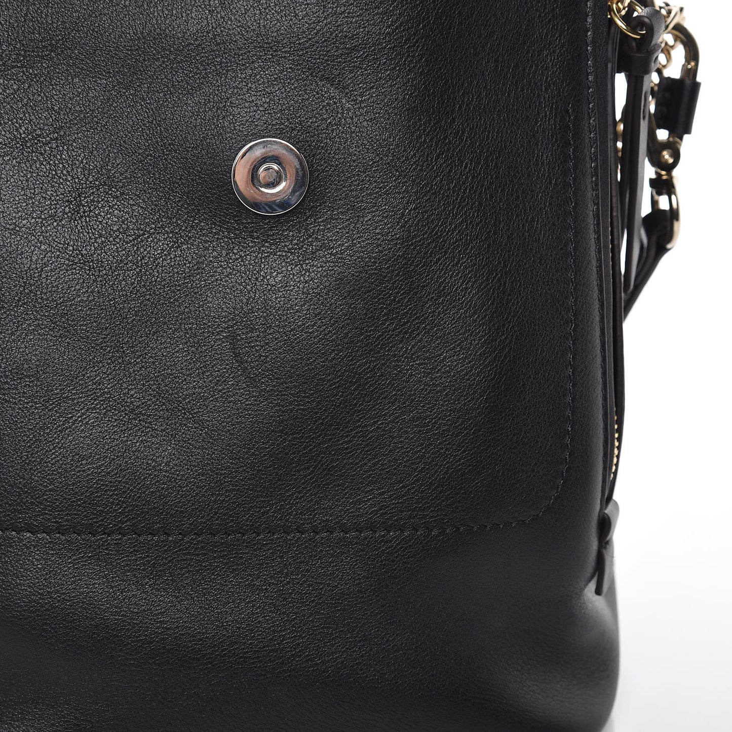 Suede Calfskin Small Faye Backpack Black