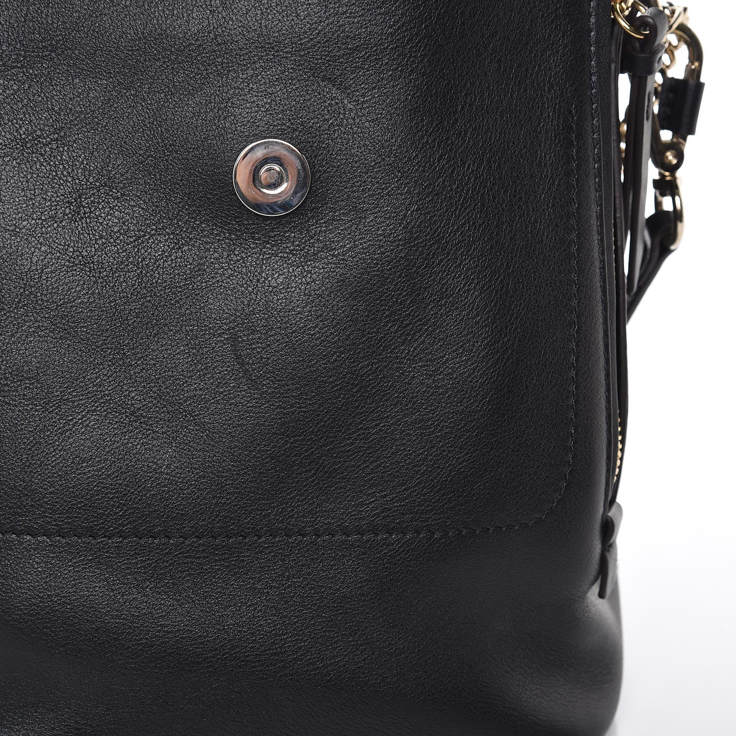 Chloe Suede Calfskin Small Faye Backpack Black 9 of 13