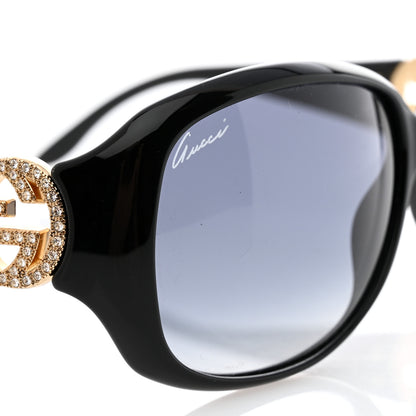 Gucci Acetate Crystal GG Sunglasses GG3578/S Black 7 of 8