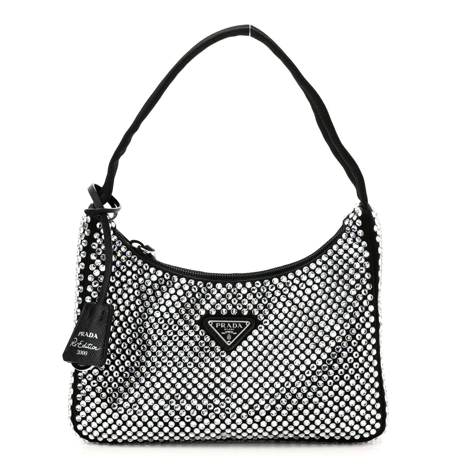 Prada Satin Crystal Mini Re-Edition 2000 Bag Cristal 1 of 11