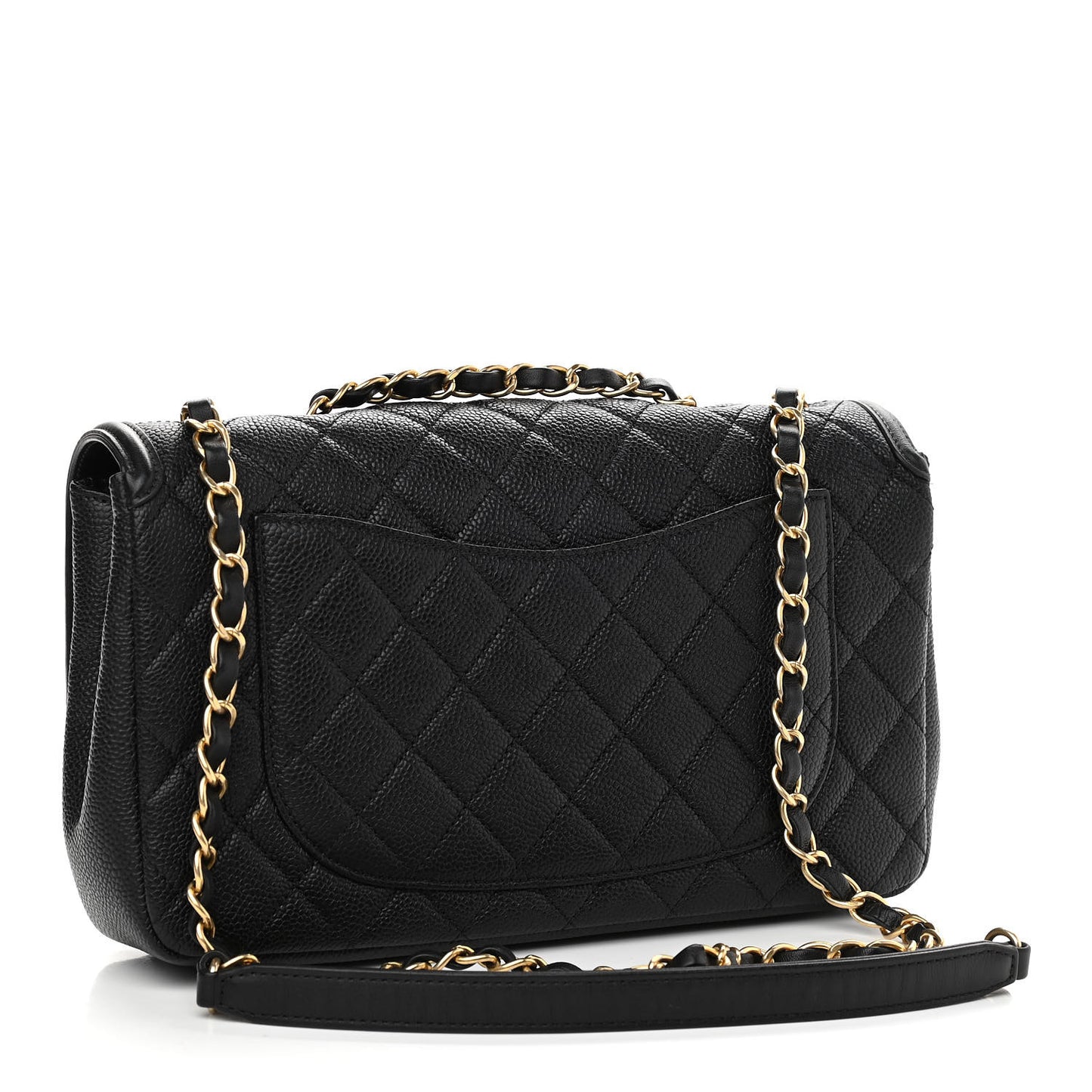 Caviar Quilted Medium CC Filigree Flap Black