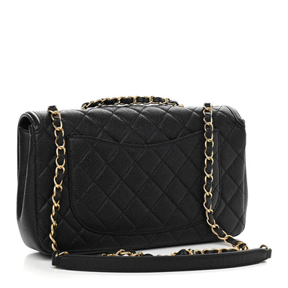 Chanel Caviar Quilted Medium CC Filigree Flap Black 3 of 13