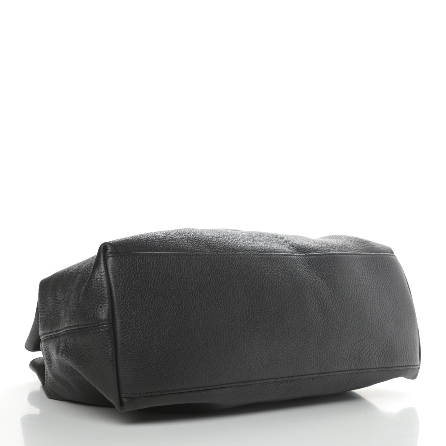 Pebbled Calfskin Medium Soho Chain Shoulder Bag Black
