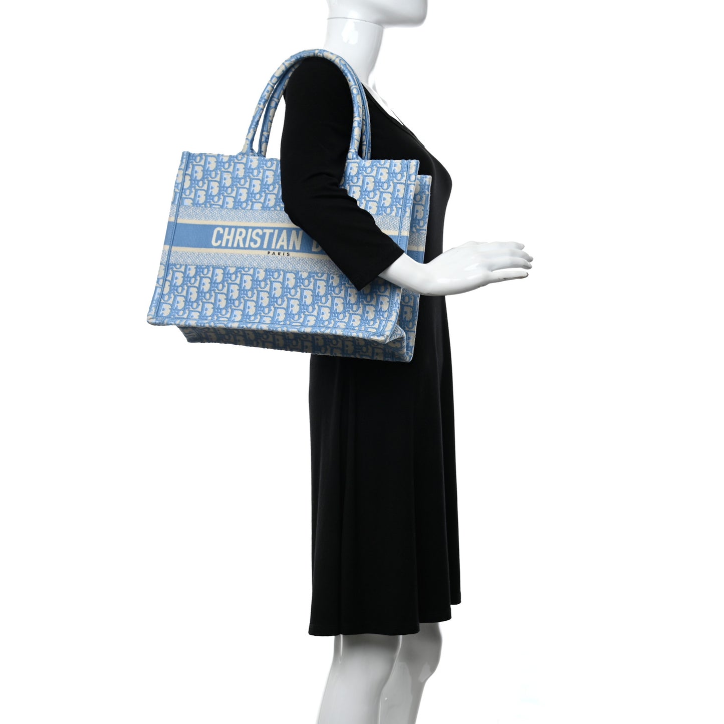 Oblique Medium Book Tote Light Blue