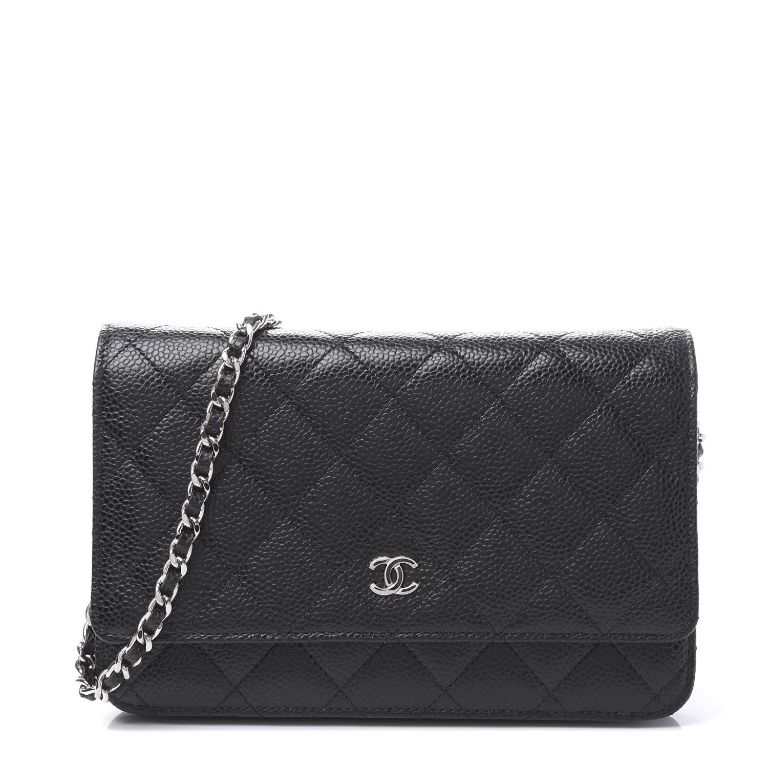 Chanel Caviar Quilted Wallet On Chain WOC Black 1 of 11