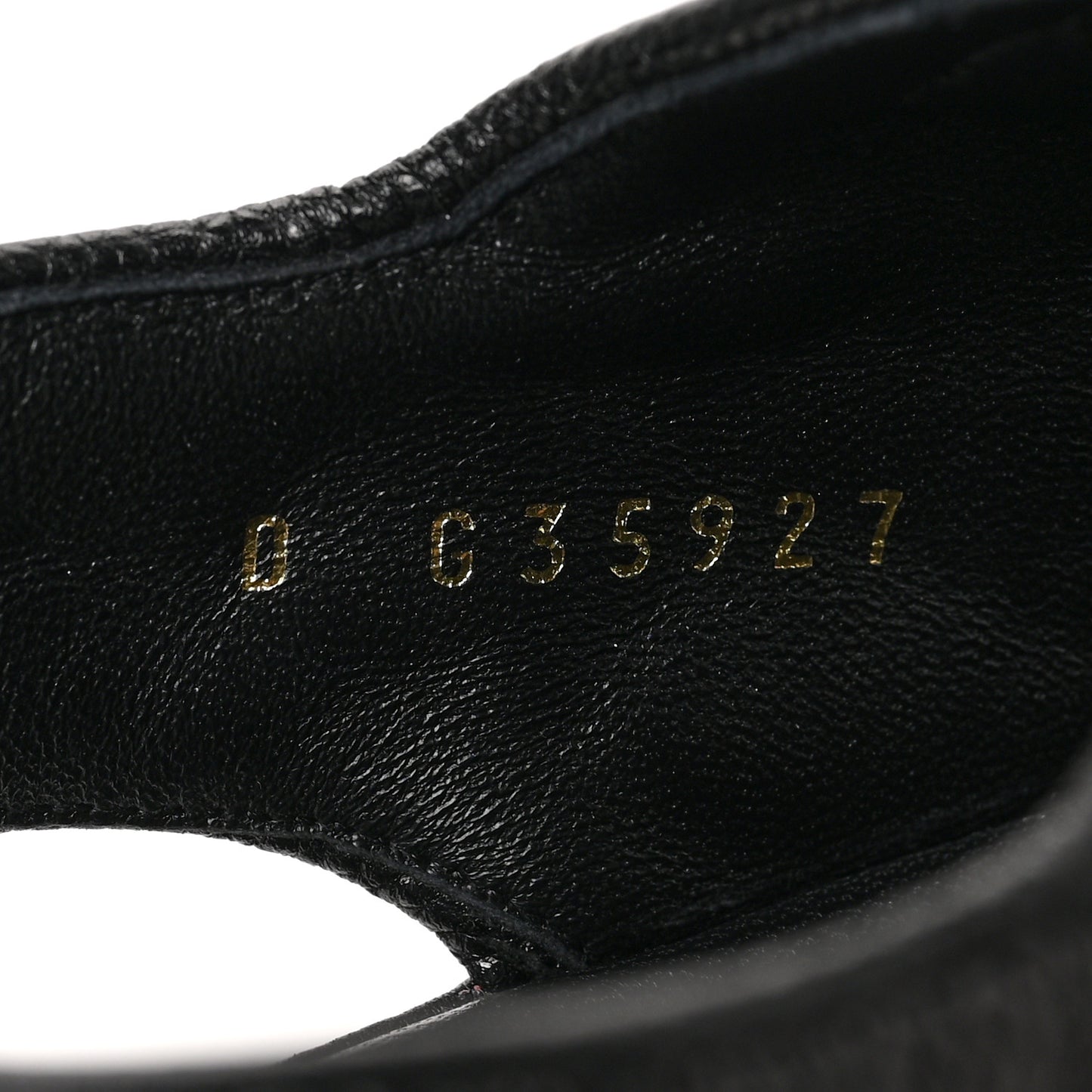 Grained Calfskin Velcro Dad Sandals 39 Black