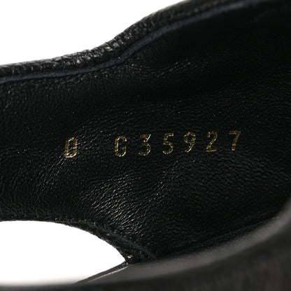Chanel Grained Calfskin Velcro Dad Sandals 39 Black 8 of 9