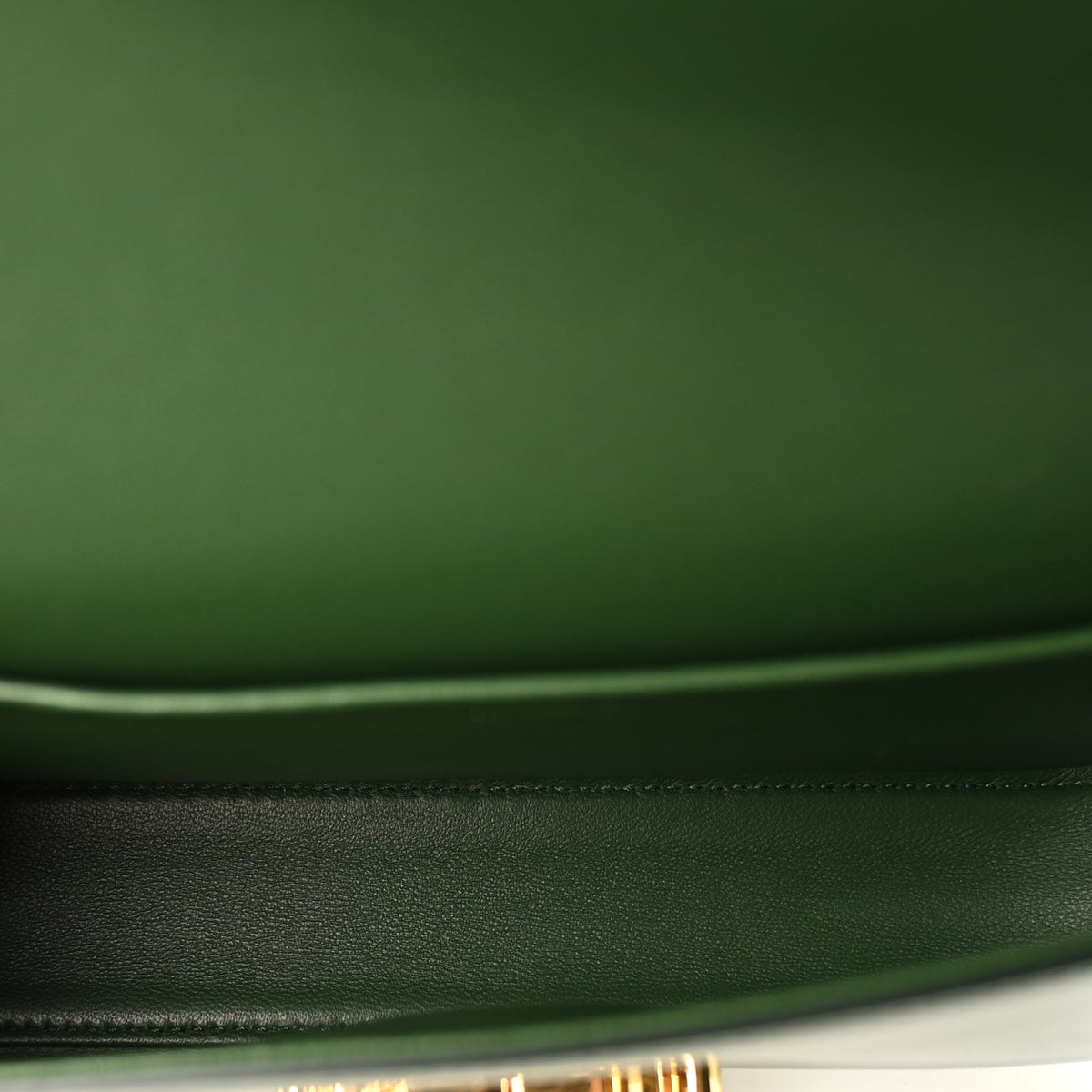 Celine Shiny Calfskin Triomphe Shoulder Bag Forest 5 of 11